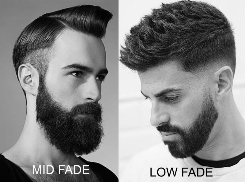 Image of Low Fade with Side Part oval face hairstyle boy 2022