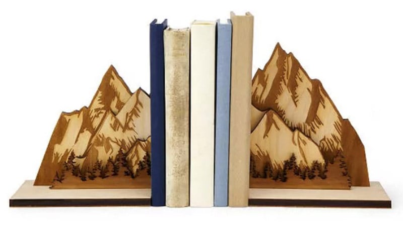 Mighty Mountain Bookends