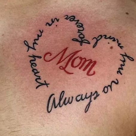 Mom Stomach Tattoo1