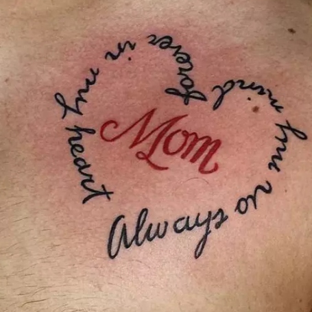 Mom Stomach Tattoo1