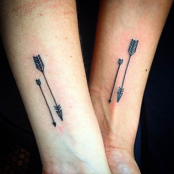 Mother Daughter Arrow Tattoos