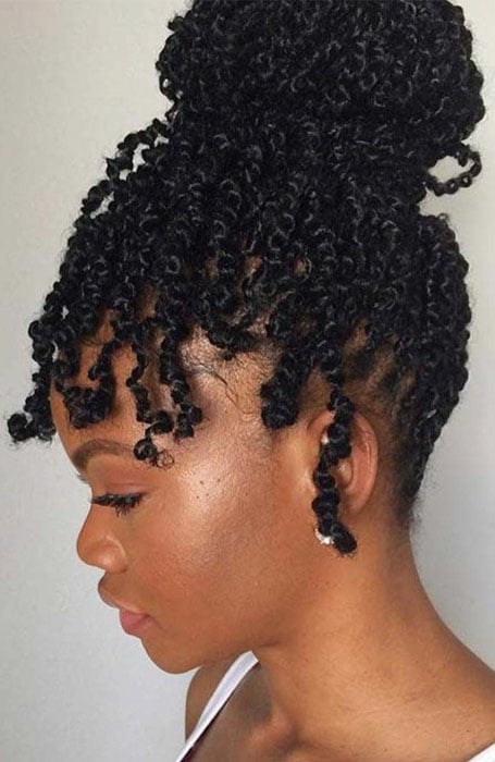 Passion Twists With Wispy Bangs