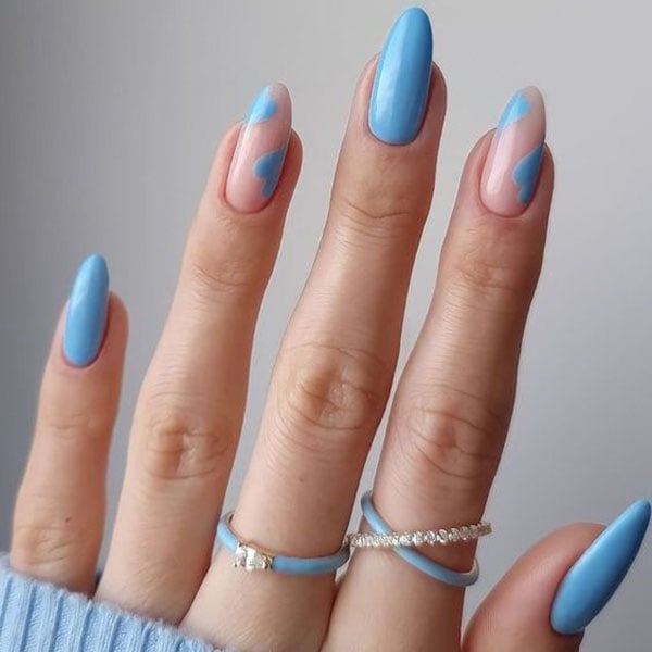 Pastel Blue Nails