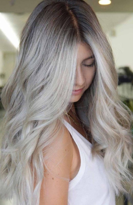 Platinum Blonde Ombre Hair