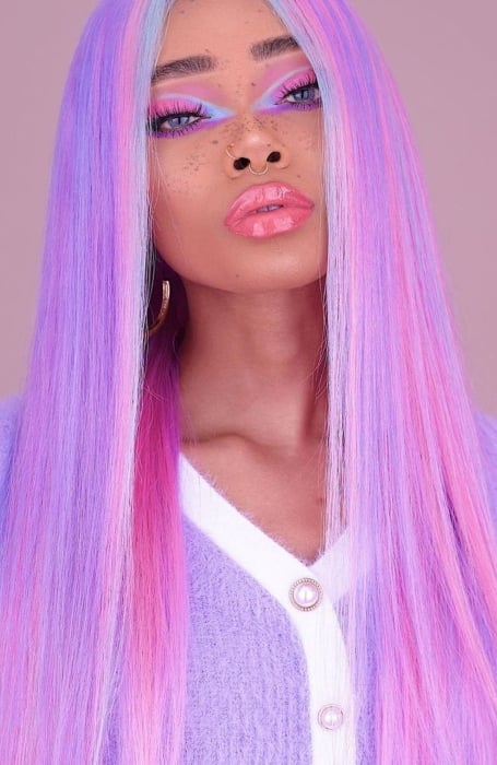 Purple And Pink Hair