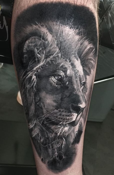 Most graceful lion tattoo design king of the society  1984 Studio