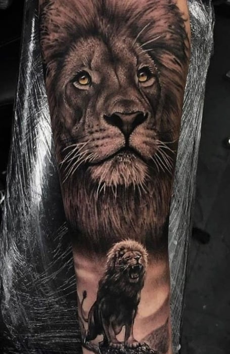 Realistic Lion Tattoo1