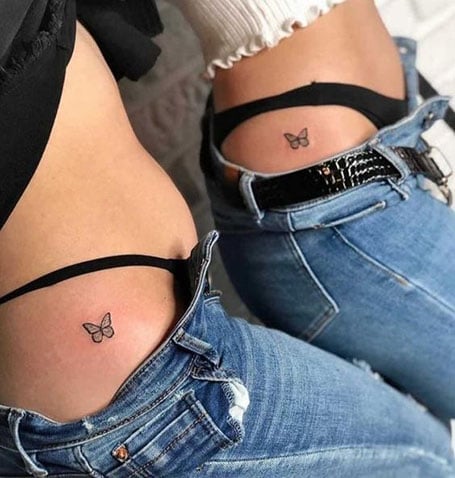 Simple Hip Tattoo