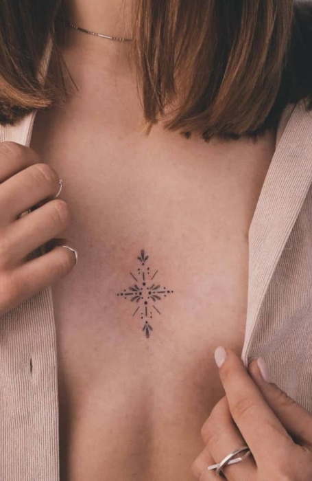 Small Sternum Tattoo