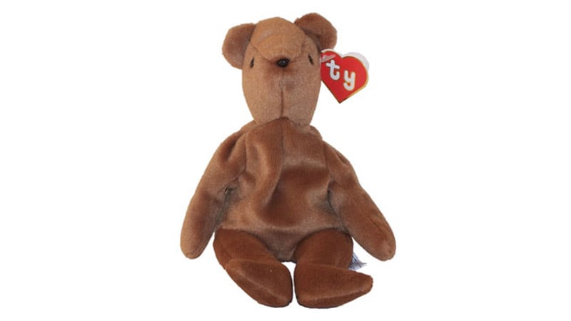 Teddy (brown, Old Face) Beanie Babies