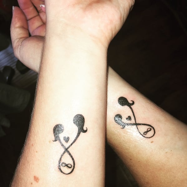 Unique Mother Daughter Tattoos Small