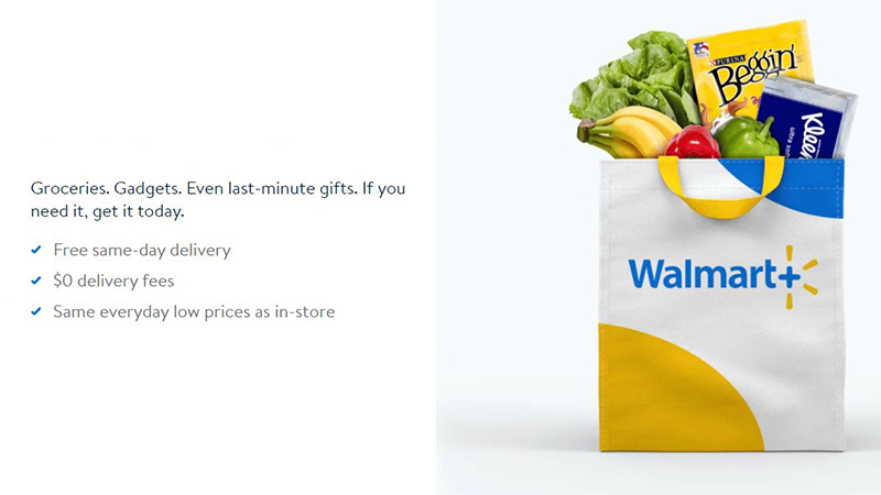 Walmart+ Free Groceries
