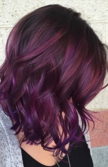 Warm Purple Hair