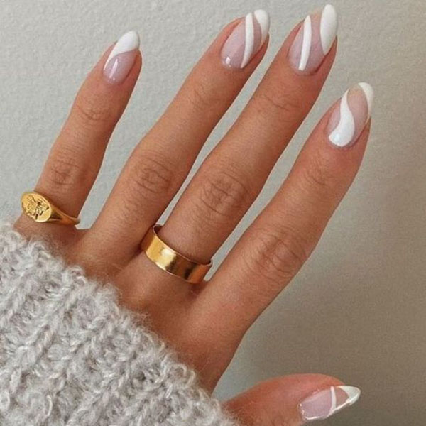 Winter White Nails