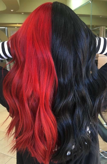 Black And Red Hair Color