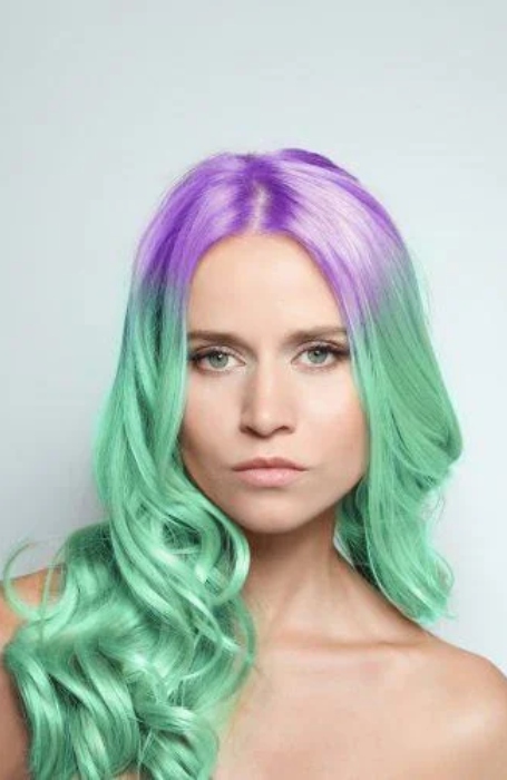 Mint And Purple Peekaboo