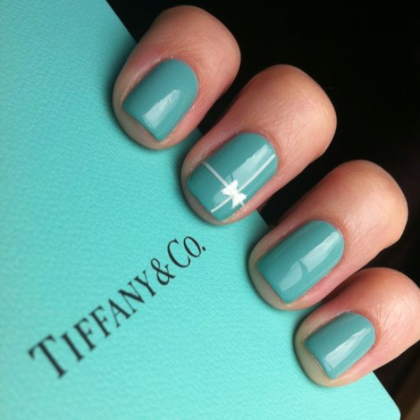 Tiffany Blue Nails