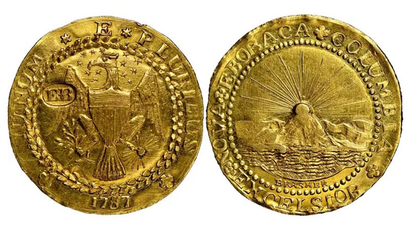 1787 Brasher Doubloon Eb On Wing [gilmor, Newlin, Davis, Brand] $4,582,500