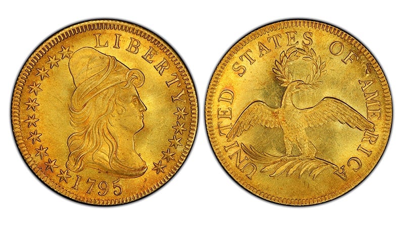 1795 Capped Bust $10 Gold Eagle 13 Leaves $2,585,000