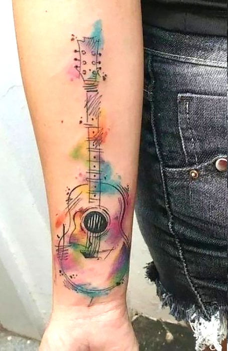 15 Best Guitar Tattoo Designs with Meanings  Styles At Life