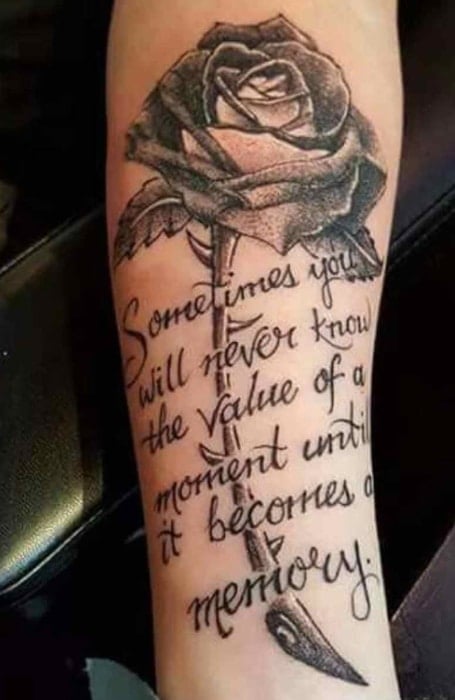 Arm Quote Tattoos