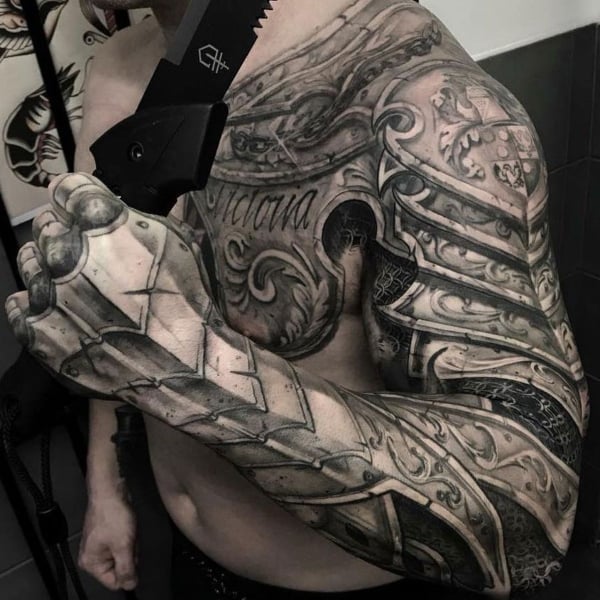 Armor Sleeve Tattoo