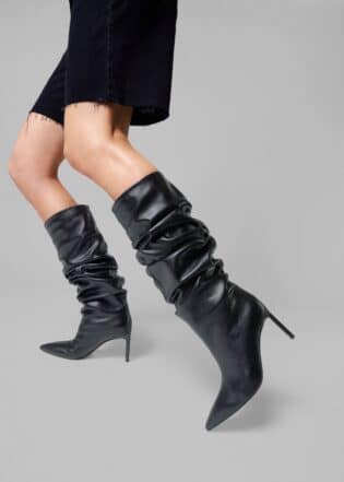 Bettina Vermillon Tiphany Boots Laminato Black