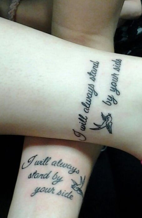 Best Friend Quote Tattoo 