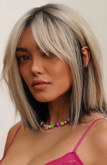 Black hair cheap under blonde