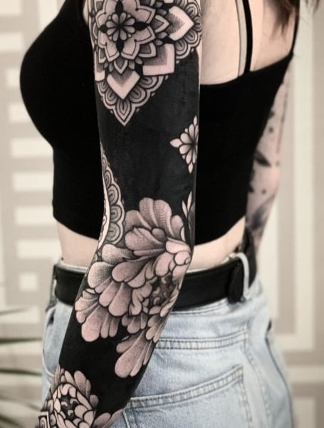 Black Sleeve Tattoo 