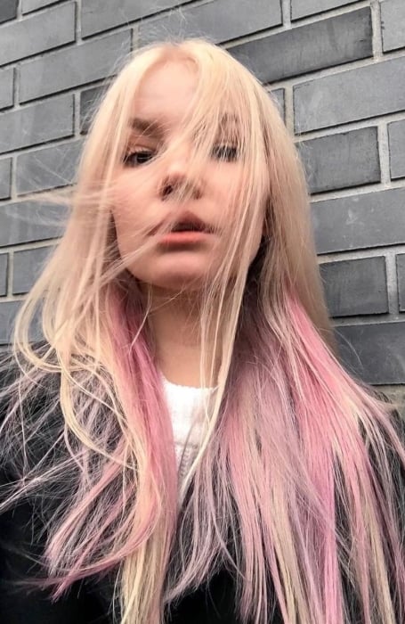 Blonde Hair Pink Underneath