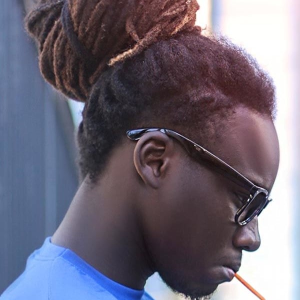 Bun Hairstyle With Freeform Dreads