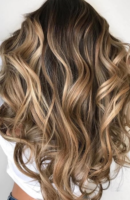 Caramel Blonde Highlights On Brown Hair