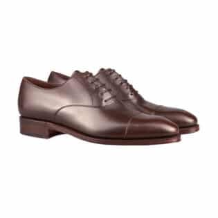 Carmina Brown Calf Rain Captoe Oxford Shoes Front