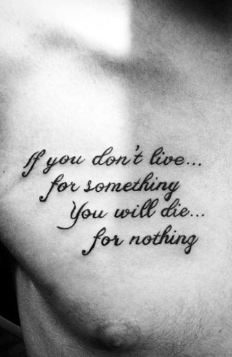 Chest Tattoos Quotes 