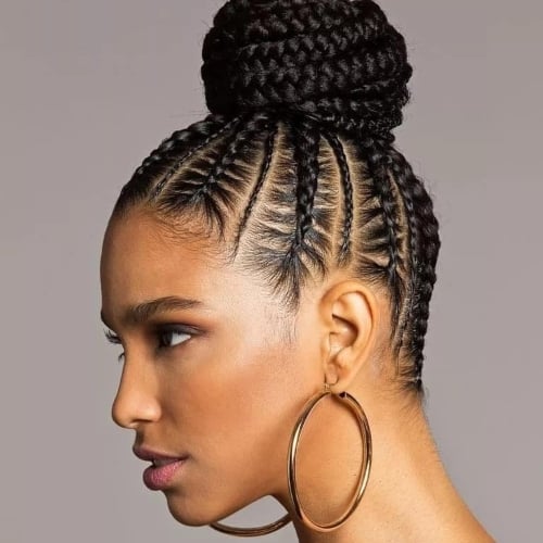 Cornrow Updo 