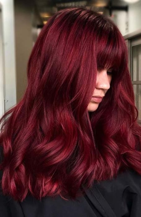 Crimson Red Bang Wig – Super Baddie Kawaii