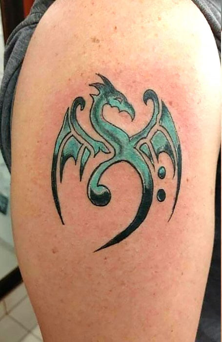 Dragon Music Tattoo
