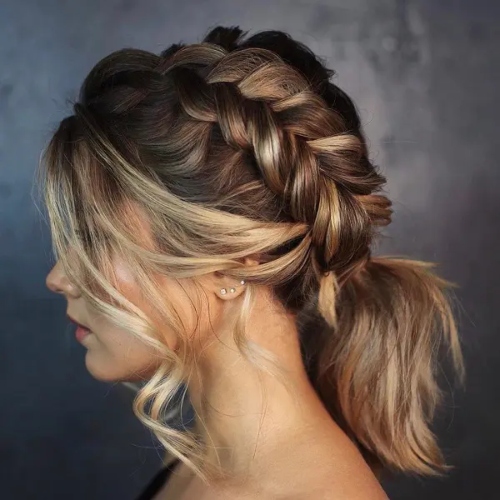 Dutch Braid Bridesmaid