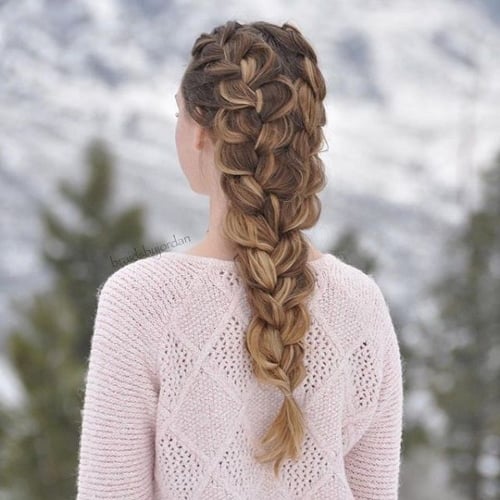 Dutch Braid Bridesmaid