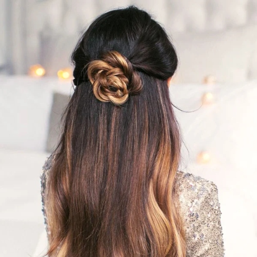 Flower Braid Bridesmaid