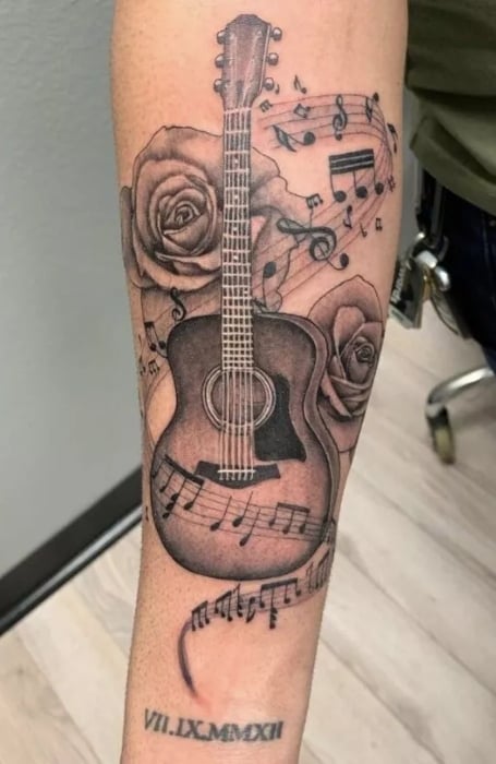 Forearm Music Tattoos