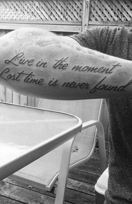 Forearm Quote Tattoos