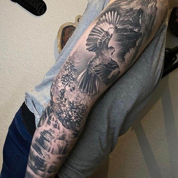 Forest Sleeve Tattoo (1)