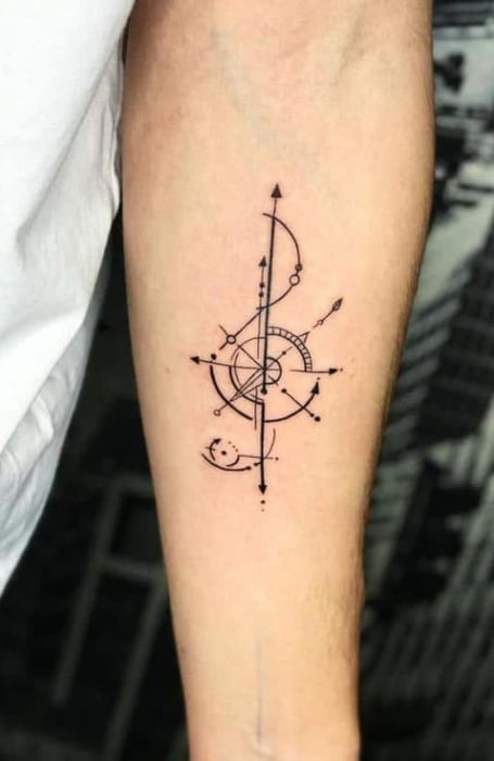 Geometric Music Tattoos (1)