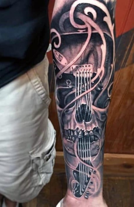 Half Sleeve Music Tattoo Ideas