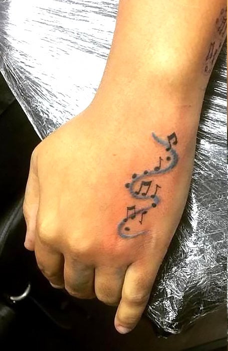 Hand Tattoo Music