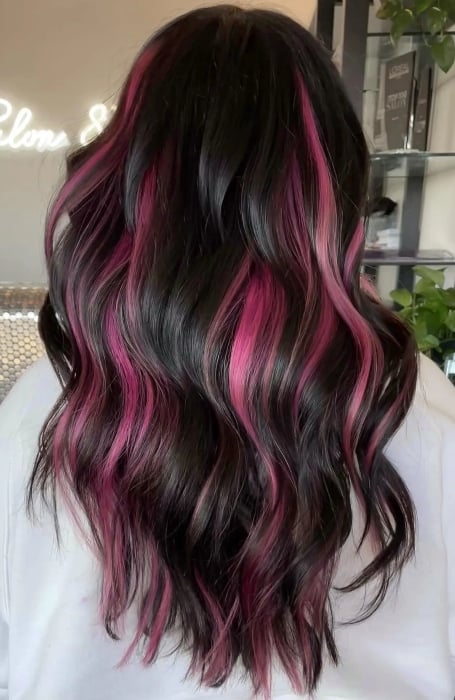 Hot Pink Peekaboo Hair