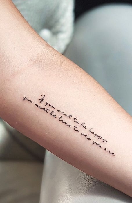 20 Fascinating Text Tattoo Ideas with Meaning and Ideas  Body Art Guru