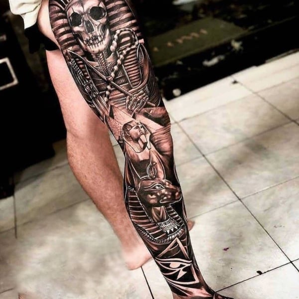 Leg Sleeve Tattoo (2)